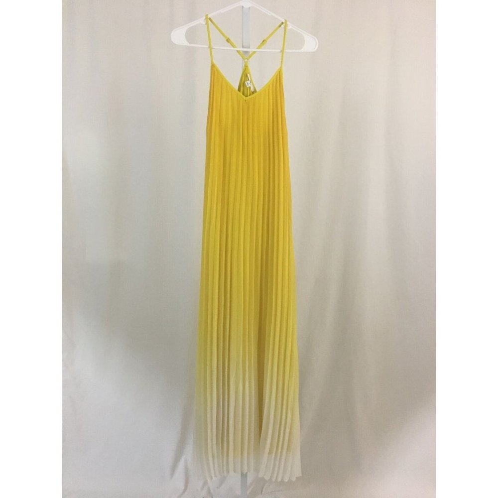 Bar III NEW Yellow White Dress NWT